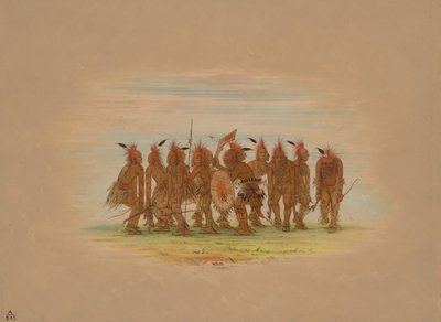 楽しいダンス - Saukie、18611869。 作： George Catlin