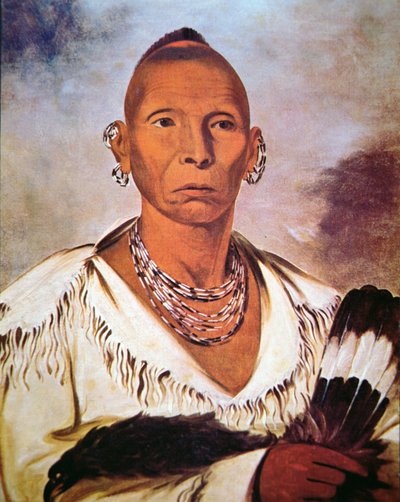 ブラックホーク」。 作： George Catlin