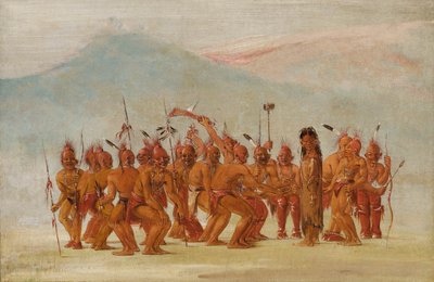 ベルダッシュに合わせて踊る、1835-1837。 作： George Catlin