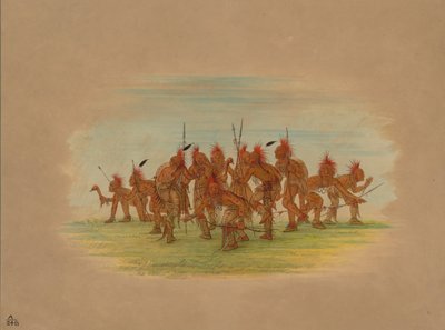 ディスカバリー ダンス - ソーキー、1861 年。 作： George Catlin