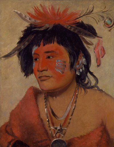 パーシーナウショー、戦士、1831年。 作： George Catlin