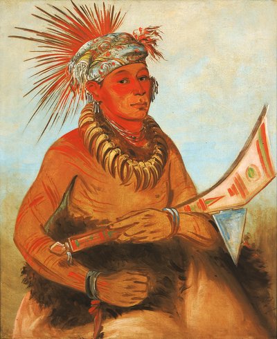 Pah-ta-coo-chee、シューティングシーダー、勇敢な、1832 年。 作： George Catlin