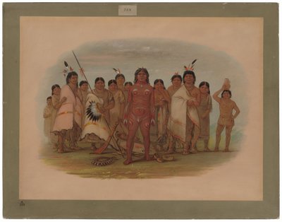 「ペイント・ミー」 - アパッチ 作： George Catlin