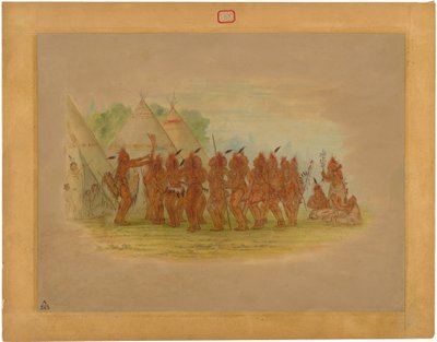 奴隷の踊り - Saukie 作： George Catlin