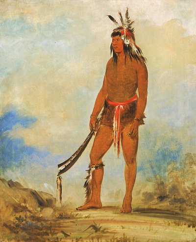 ウォン・デ・トゥワ、ザ・ワンダー、1835年。 作： George Catlin