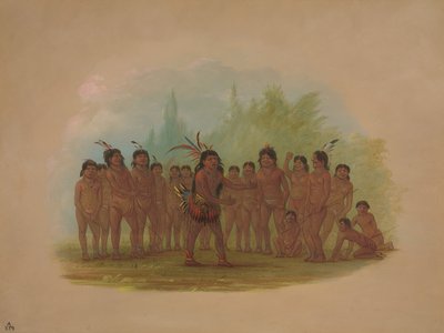 ズルマティ・インディアン、1854-1869年。 作： George Catlin