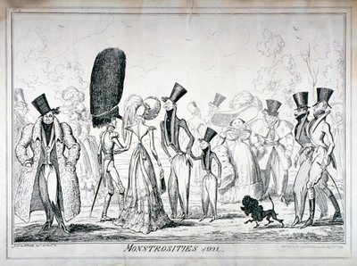 「1821年の怪物」、1835年。 作： George Cruikshank