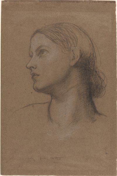 若い女性の頭 作： George Frederic Watts