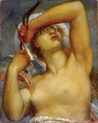 アルテミス（キャンバスに油彩） 作： George Frederick Watts