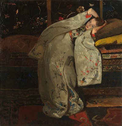 白い着物の少女 作： George Hendrik Breitner