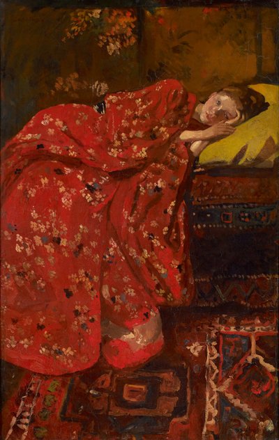 赤い着物 作： George Hendrik Breitner