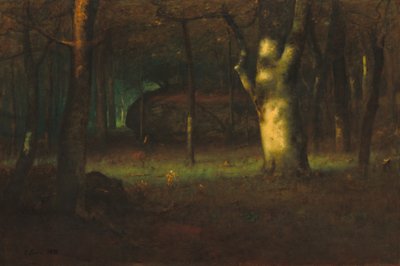 森の夕日 作： George Inness