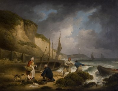 魚の販売、1799年 作： George Morland