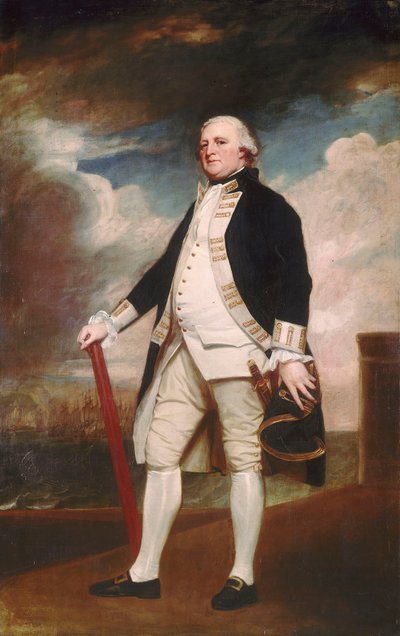 ジョージ・ダービー副提督（1720～1790年頃） 作： George Romney