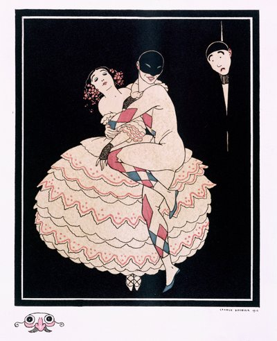 カルサヴィナ、パブ。 1914年（カラーリソ） 作： Georges Barbier