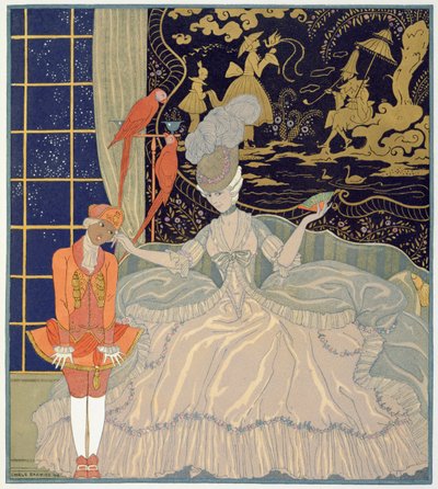 ページを罰する（カラーリソ） 作： Georges Barbier