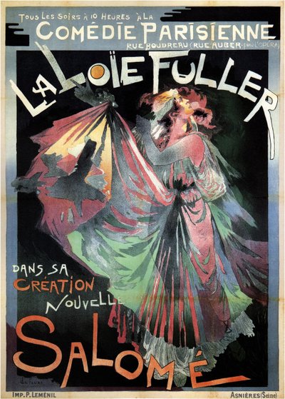 LoïeFuller asSalomé、1895 作： Georges de Feure