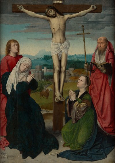 はりつけ、ca。 1495。 作： Gerard David