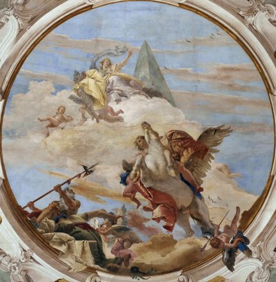 ペガサスのベレロフォン、1746年頃。 作： Giambattista Tiepolo