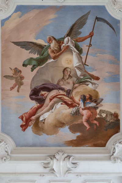 時間が真実を発見する 作： Giovanni Battista Tiepolo