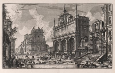 の城の眺め 作： Giovanni Battista Piranesi