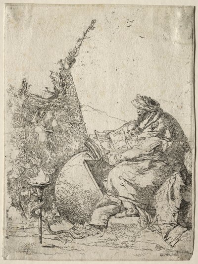 ファンタジー：哲学者。 作： Giovanni Battista Tiepolo