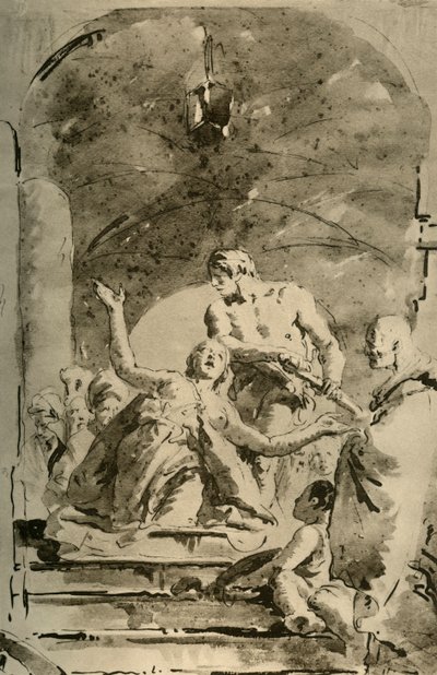 S.ギスティナの殉教、c1730s、1928 作： Giovanni Battista Tiepolo