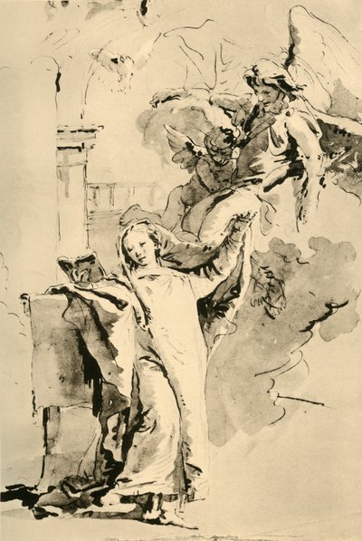 受胎告知、18世紀半ば、1928 作： Giovanni Battista Tiepolo