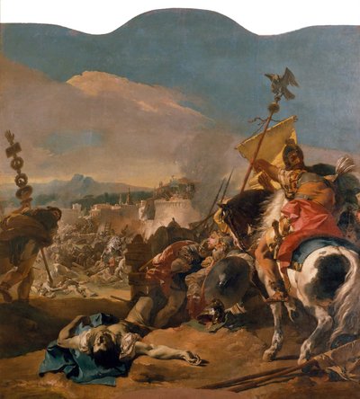 カルタゴの捕獲、1725-29 作： Giovanni Battista Tiepolo