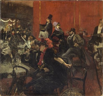 ごちそうシーンc。 1889 作： Giovanni Boldini