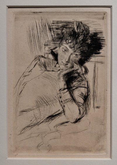 物思いにふける女性 作： Giovanni Boldini