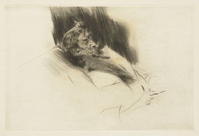 ウィスラーアスリープ、1897 作： Giovanni Boldini