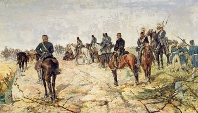 バトルライン、1884 作： Giovanni Fattori