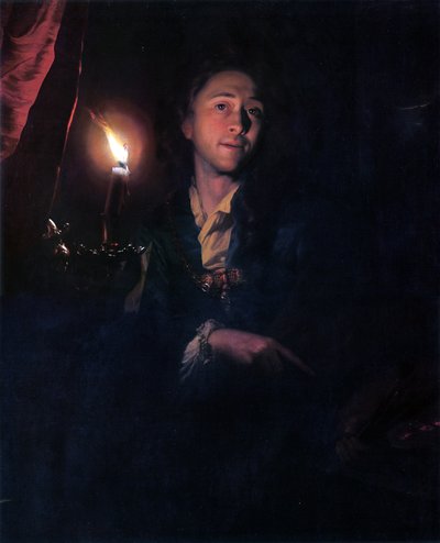 自画像 作： Godfried Schalcken