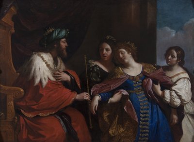 エスターとアハシュエロスの物語、1639年 作： Guercino