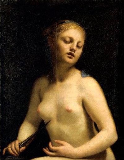 ルクレティアの死、17世紀 作： Guido Cagnacci