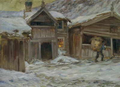 Vaagaa (Vågå) の Sandbu 農場 作： Gustav Wentzel