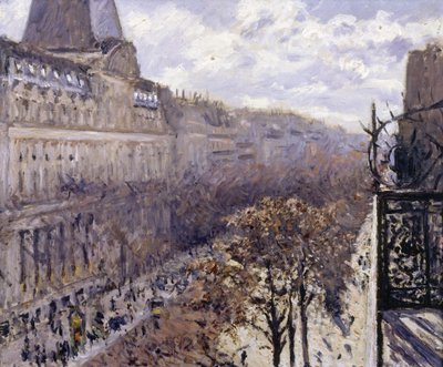 イタリア人の大通り、1880年。 作： Gustave Caillebotte