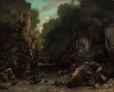 レ・ピュイ・ノワールの谷 作： Gustave Courbet