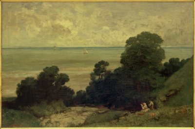 オンフルールで撮影したビュー 作： Gustave Courbet