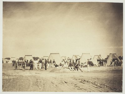 砲兵野営地、Camp de Chalons 作： Gustave Le Gray