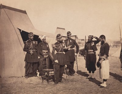 [Zouaves、Camp de Chalons]、1857 年。 作： Gustave Le Gray