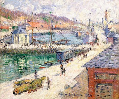 フェカン港、1924年 作： Gustave Loiseau