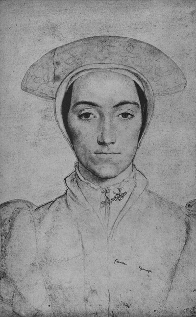 女性：不明、c1532-1543 1945 作： Hans Holbein der Jüngere