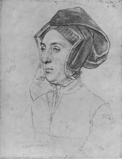 女性：不明、c1532-1543 1945 作： Hans Holbein der Jüngere