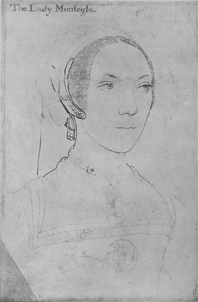 メアリー、レディーモンティーグル、c1538-1540 1945 作： Hans Holbein der Jüngere