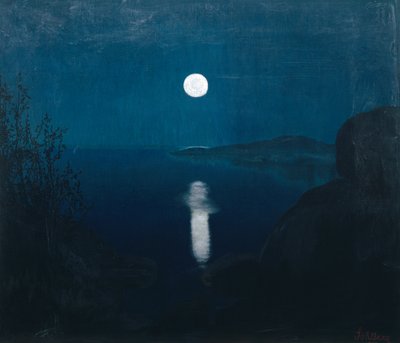 月光 作： Harald Oscar Sohlberg