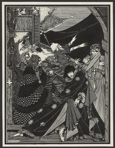 ボトルから発見されたメッセージ、1918 作： Harry Clarke