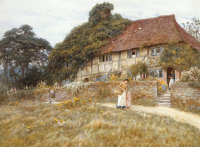 ミドハースト近くのステダムで 作： Helen Allingham