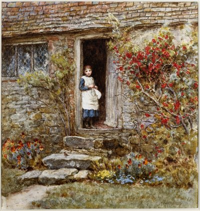 Corcorus Japonica 作： Helen Allingham